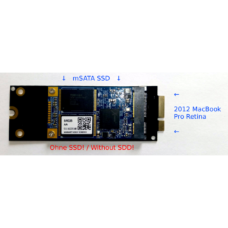Apple 2012 MacBook Pro Retina SSD auf mSATA Adapter Karte | A1398 A1425 MC975