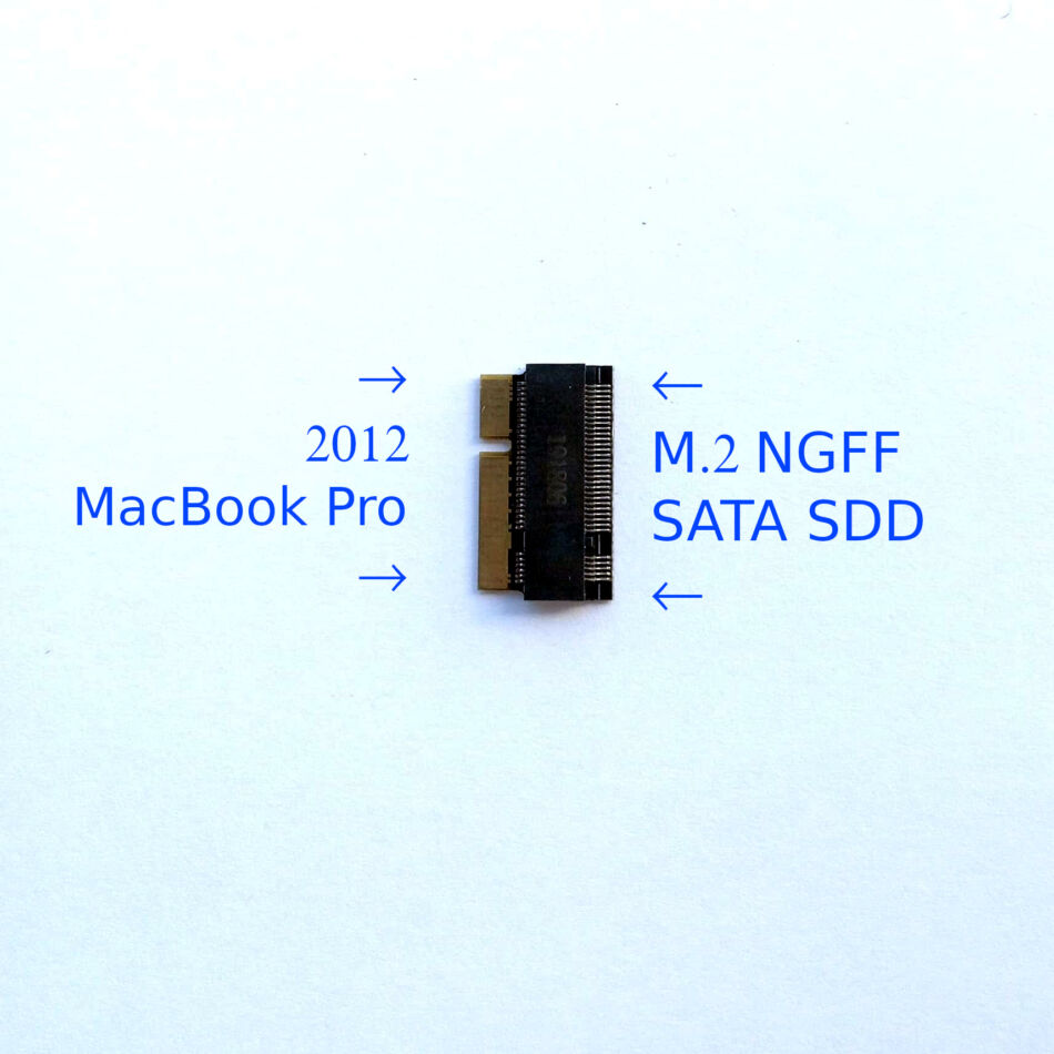 M.2 NGFF M Key SSD to Compatible for MacBook Pro Retina 2012 Adapter Card 